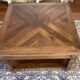 Coffee table in solid walnut – Versailles Parquet marquetry – Louis style