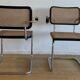 Ensemble de deux fauteuils Marcel Breuer (Cesca) S64 V par Thonet.