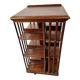 English mahogany revolving bookcase