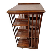 English mahogany revolving bookcase