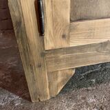 Vintage Parisian buffet made of raw wood