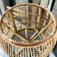 Round rattan coffee table