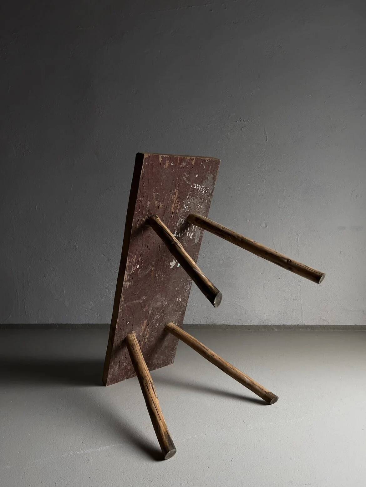 Primitive side table bench | Belgium | 1900s