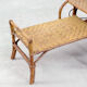Bauhaus rattan armchair with ottoman by Erich Dieckmann, 1930s