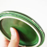 Green glazed ceramic box