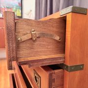 Campaign military chest of drawers and writing desk, Great Britain, 1950s