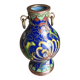 Mini vase de vitrine en émail cloisonné chinois