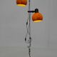 Lampadaire orange vintage, Hongrie, 1970