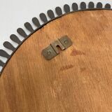 Miroir mural en laiton par Vereinigte Werkstätten, 1950