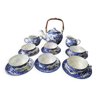 Japanese porcelain tea or coffee service for 6 people