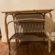 Bureau en rotin vintage
