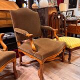 Paire de fauteuils en velours