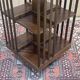 English mahogany revolving library from the 1950s
