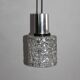 Space age glass hanging chandelier