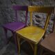Chaises bistrot françaises Baumann en couleurs variées, lot de 6, années 1950