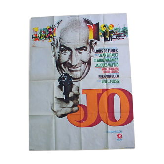 Poster cinema "jo" 1971 Louis de Funes