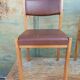 Paire de chaise baumann made in france siège 31 chêne et skaï