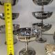 11 vintage stainless steel ice cream cups