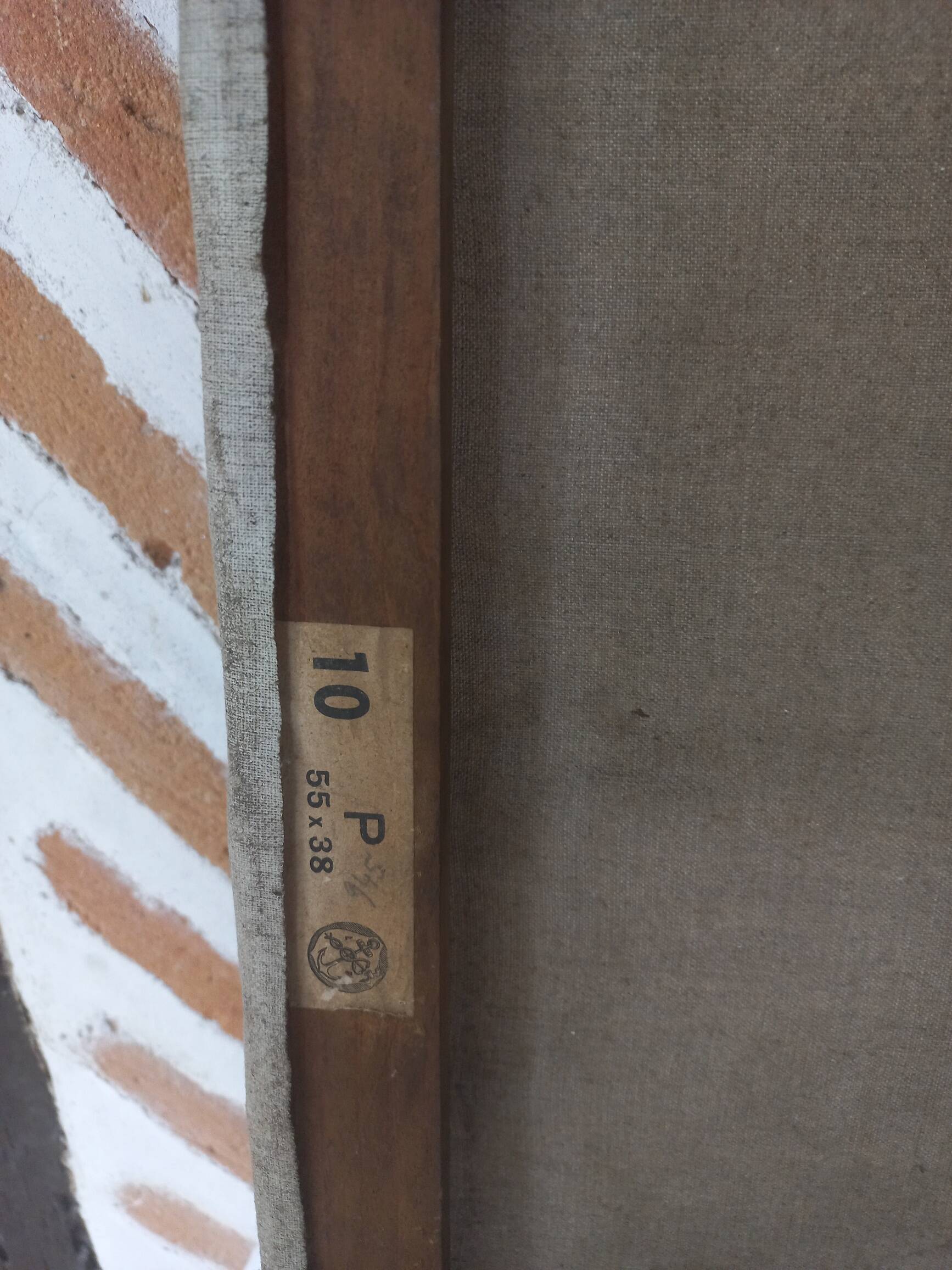 Oil painting on canvas old boat