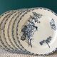 Set de 6 assiettes Sarreguemines terre de fer modèle Carmen