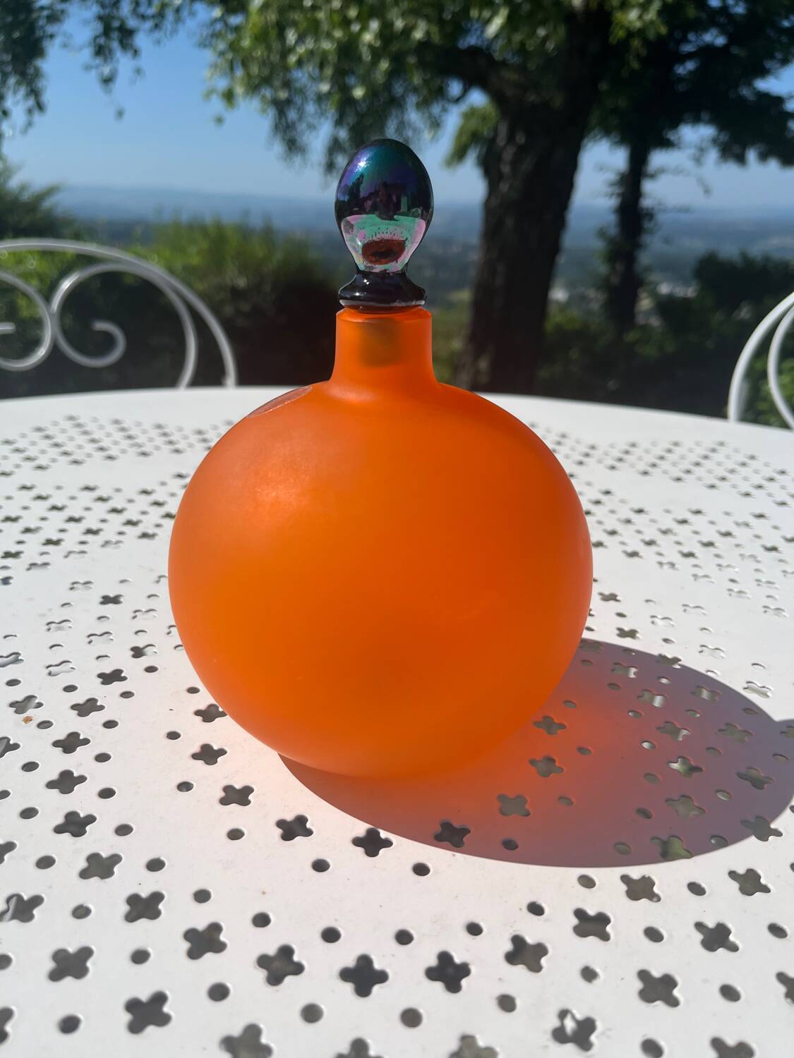 Flacon en pâte de verre de Murano vintage 70’s