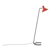 Lampadaire modèle 8025 par J.J.M. Hoogervorst pour Anvia, Pays-Bas 1957
