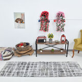 Short vintage runner rug 70x234cm