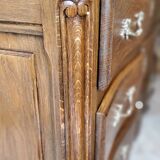 Solid oak vanity unit in Louis XV style