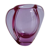 Alexandrite glass vase by M. Klinger, 1960s