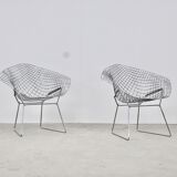 Diamond Chairs by Harry Bertoia for Knoll (1970s)