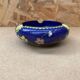 Antique Chinese Bronze Cloisonne Enamel Ashtray Vintage Flower Pattern
