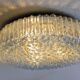 Space Age Staff ceiling light with bubbled glass