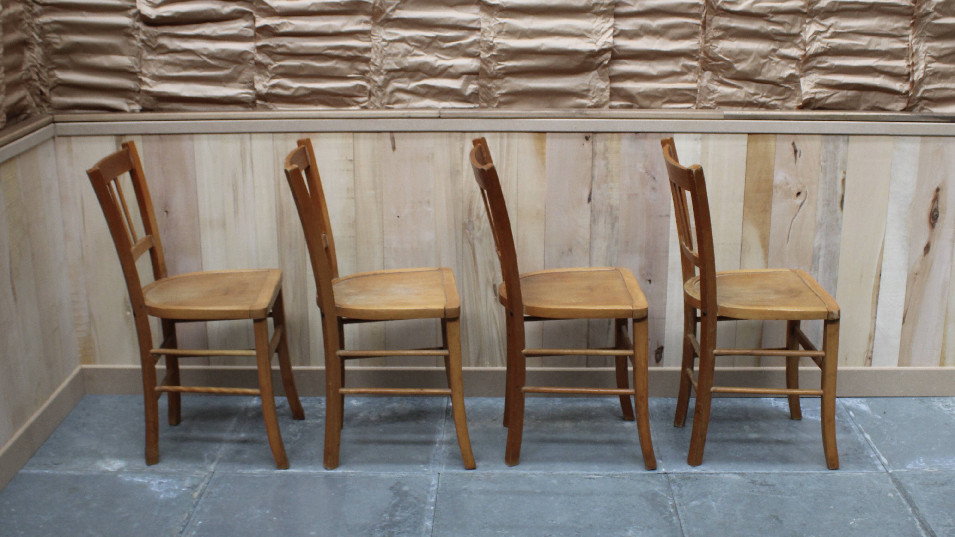 4 vintage bistro chairs
