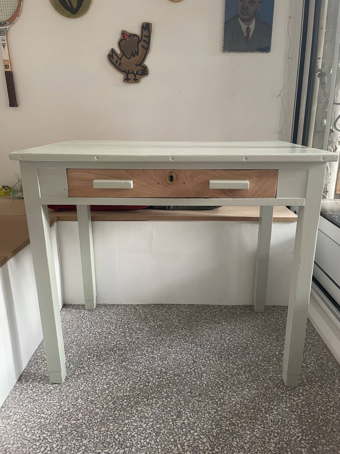 Painted wooden desk