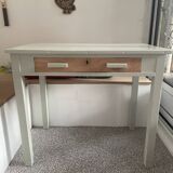 Bureau en bois peint