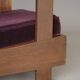 Petite chaise longue Art Déco néerlandaise en chêne, années 1920