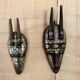 Masque MARKA  bois et placage laiton