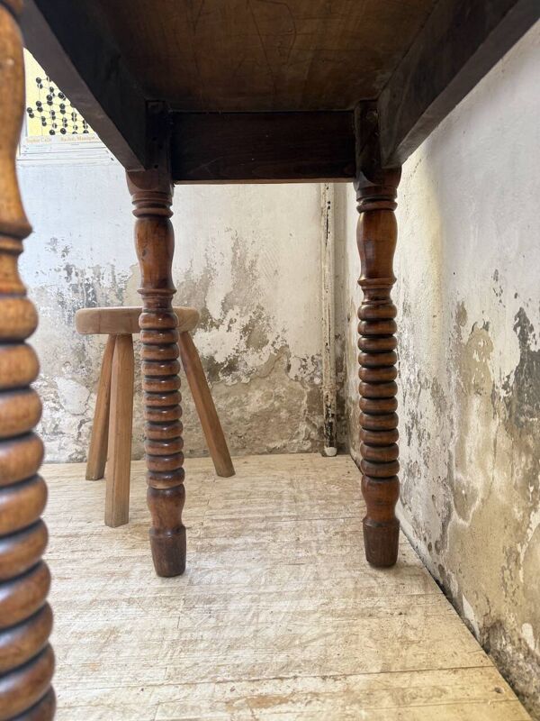 Console table appoint bureau noyer XIXème