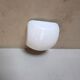 Old ceiling lamp or wall lamp vintage square with white opaline globe 60s