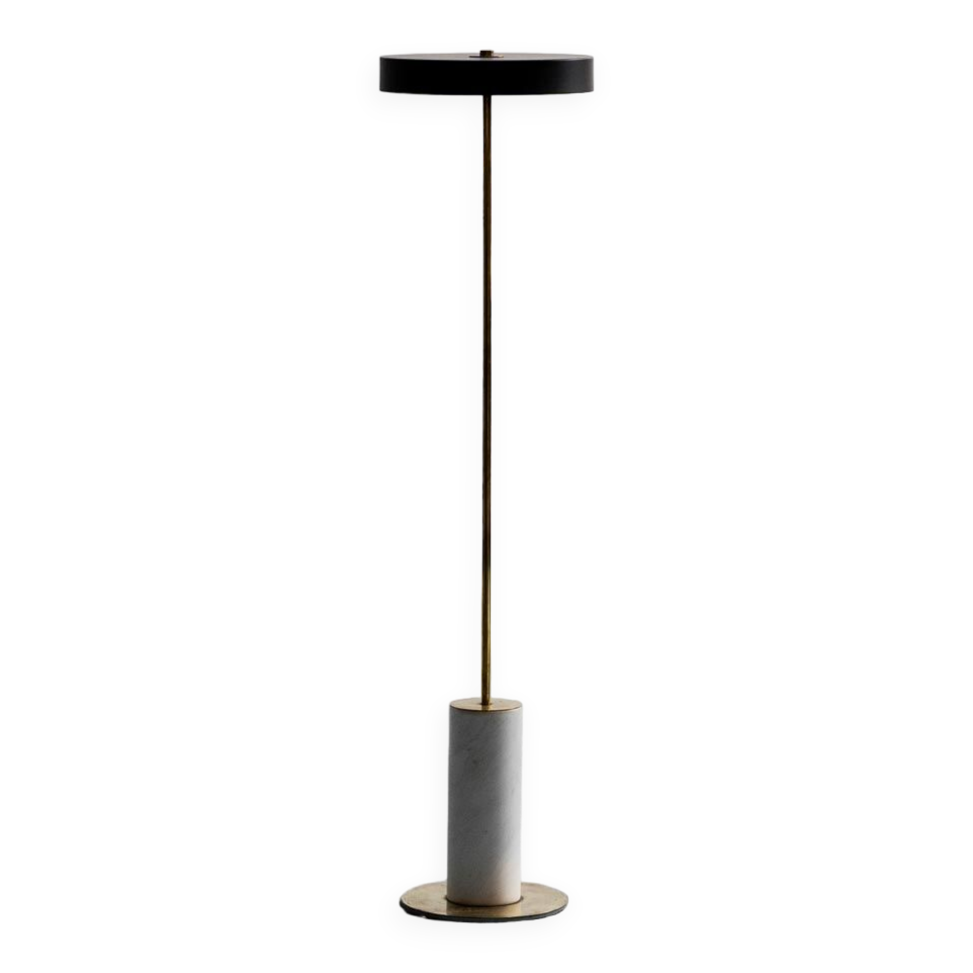 Lampada da terra metallo marmo anni ’70 vintage modernariato