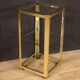 Design coffee table in golden metal from the 80s