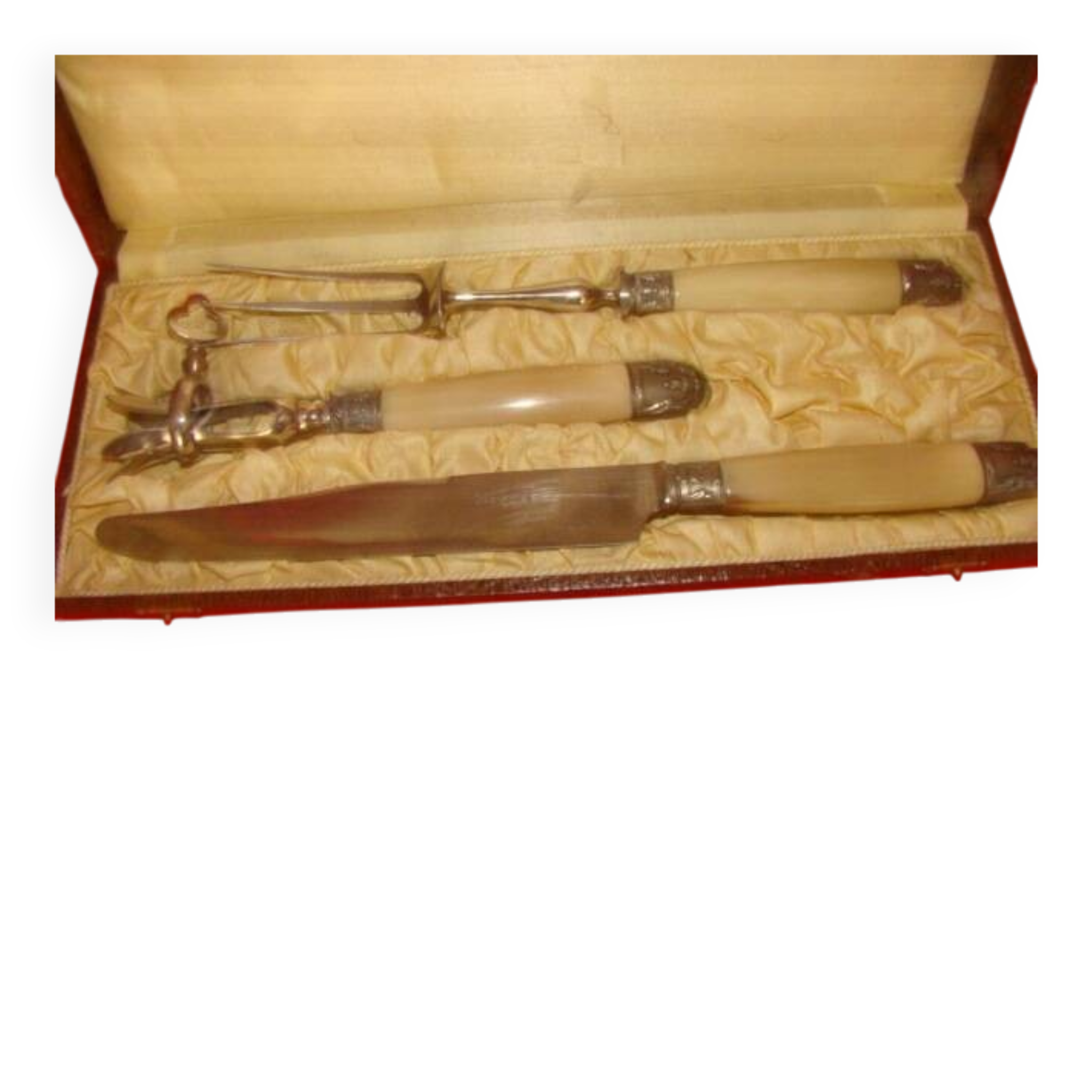 Carving service for leg of lamb from the early 20th century (art deco)