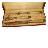 Carving service for leg of lamb from the early 20th century (art deco)