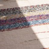 Handmade recycled cotton rug - Mutlicolor - Handwoven