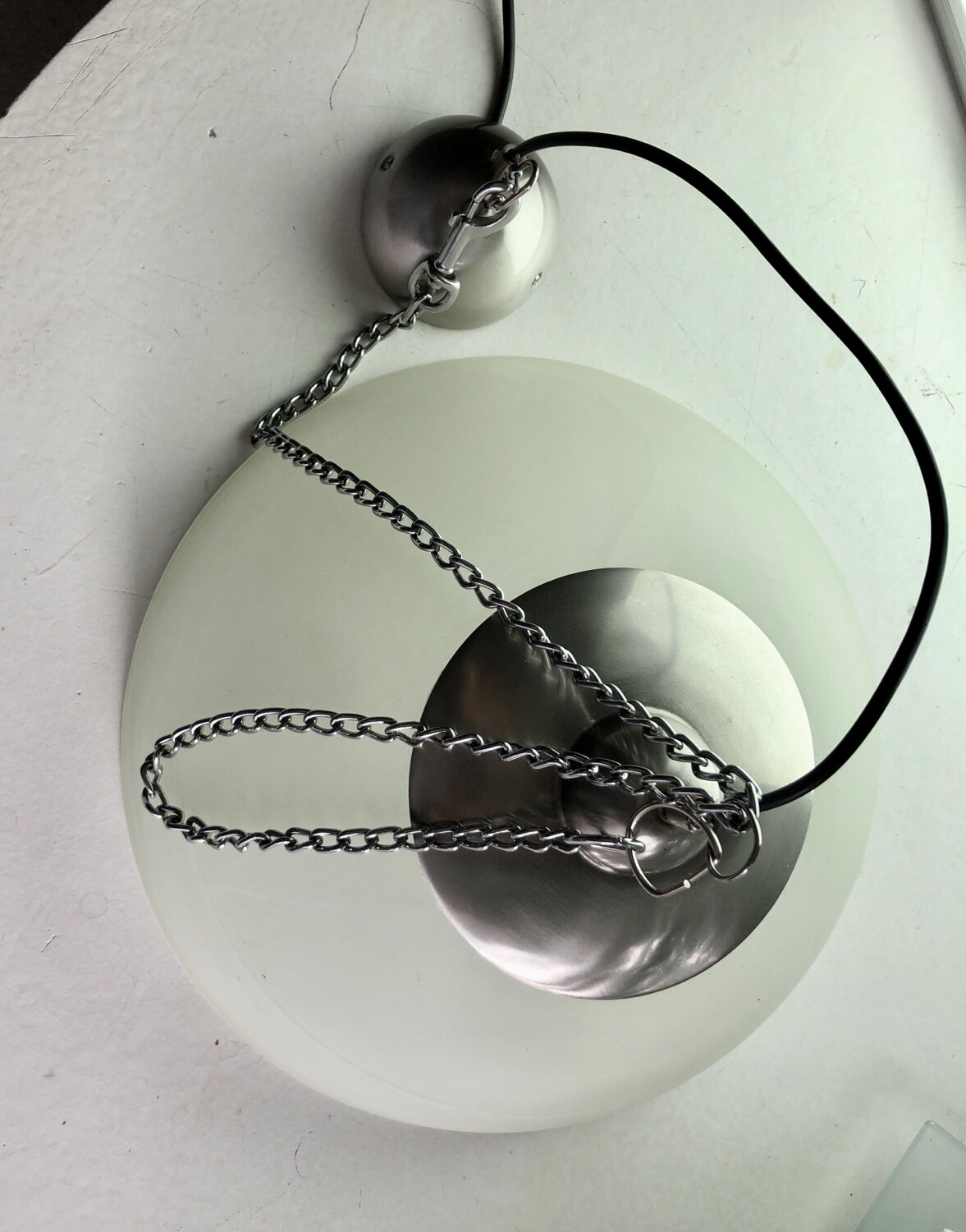 Molded glass pendant light