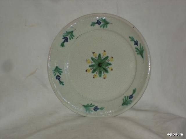 Plate XIX flowers popular earthenware