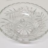 Coupe ancienne sur 3 pieds en verre moulé