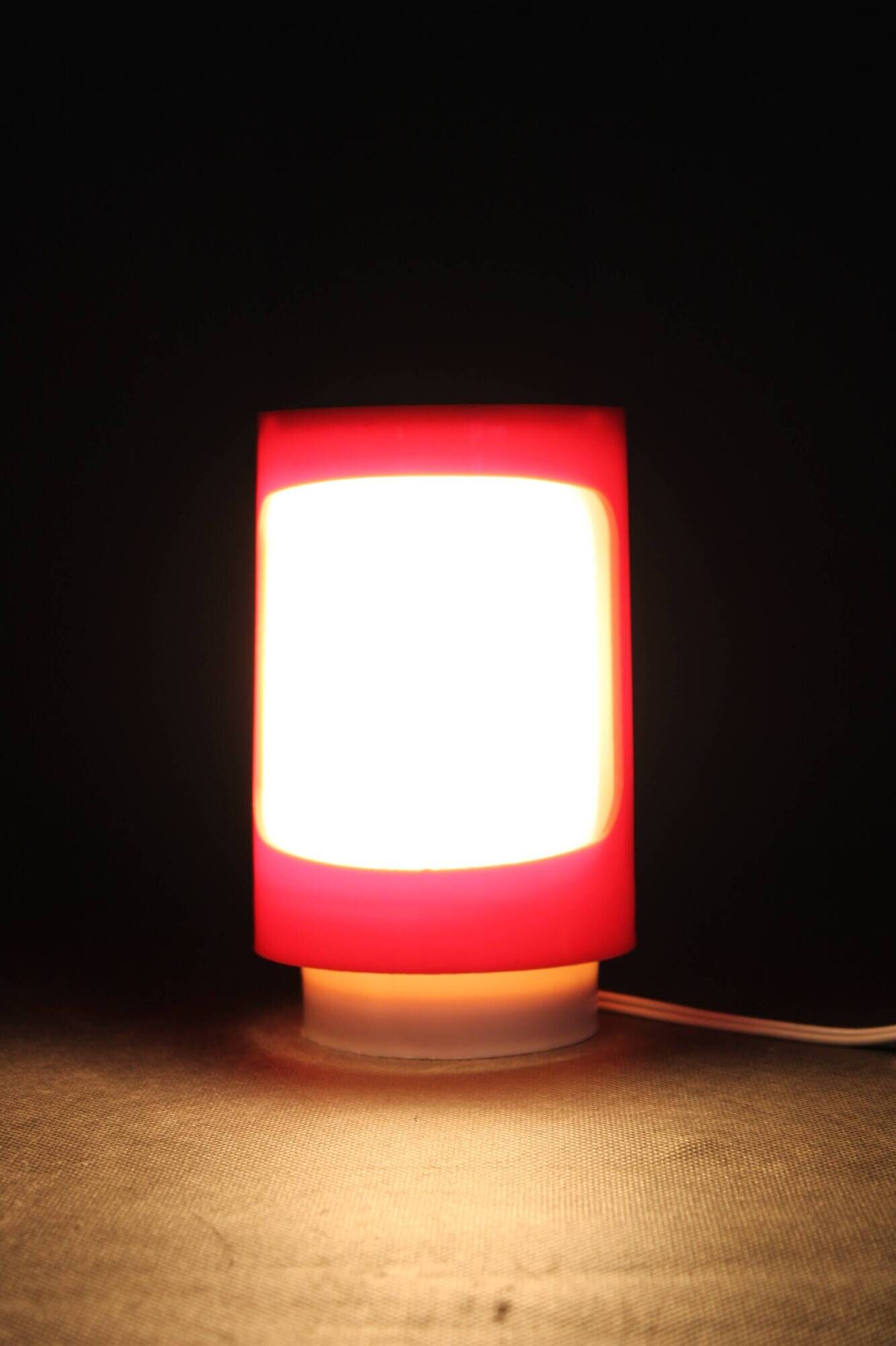 Mid-century plastic table lamp, Czechoslovakia, 1960s