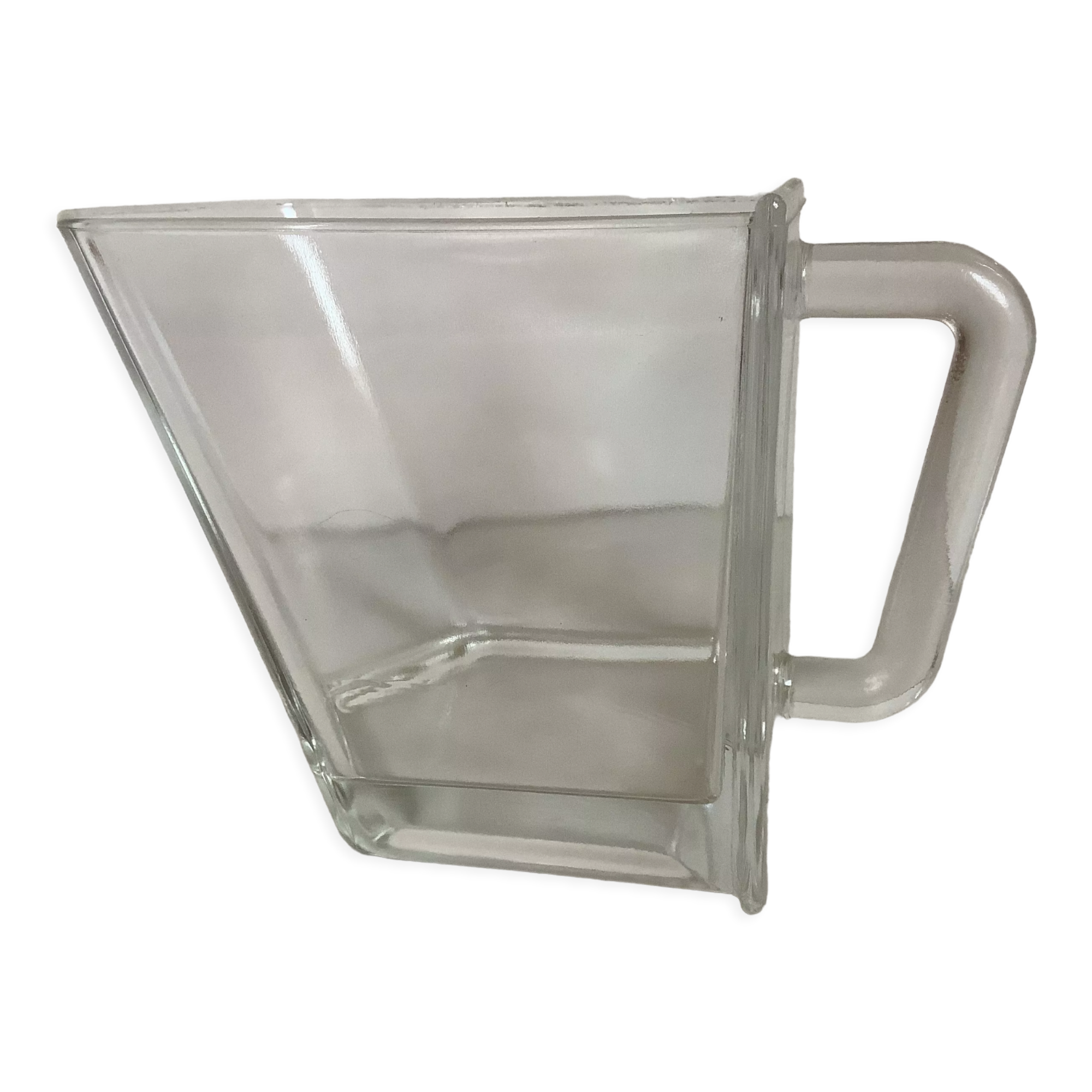 Old thick glass drawer tray