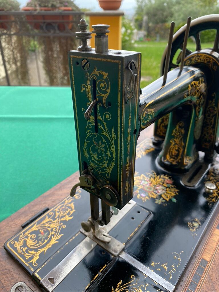 Ornate German sewing machine from the 19th century